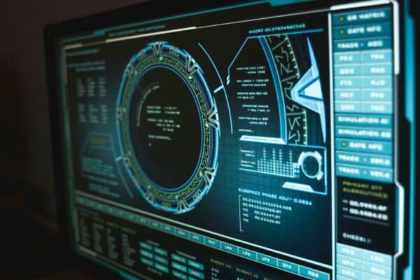 Tech image of a dashboard screen